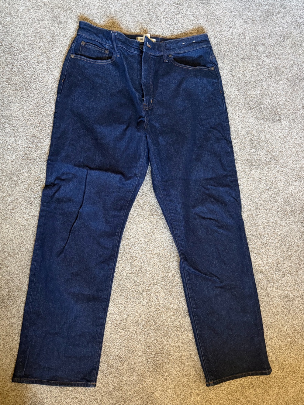 Madewell Women's Deep Indigo Straight Leg Jeans